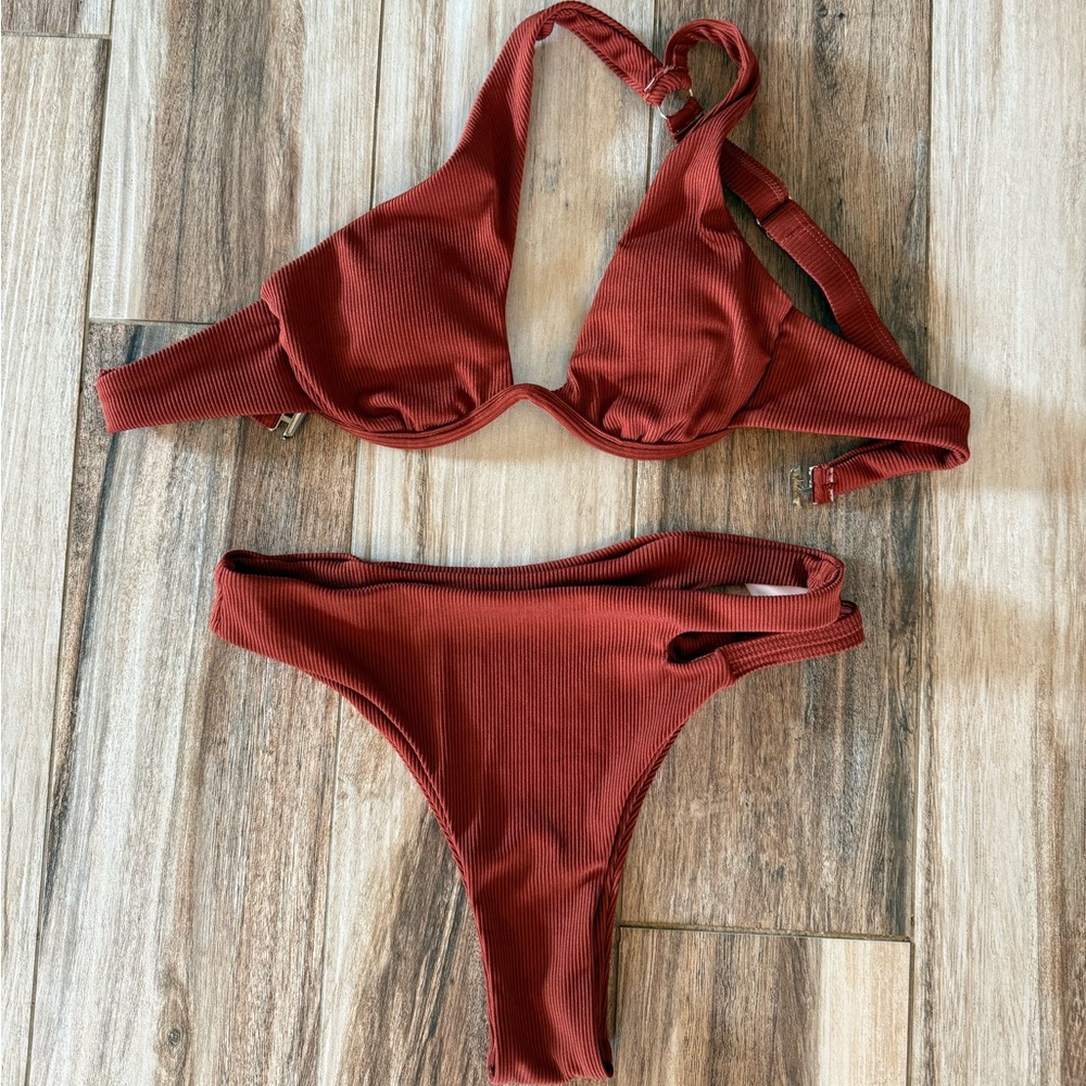 Rust Red Women's Bikini Set